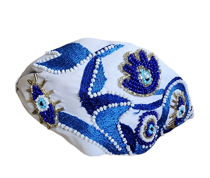 Floral Embroidery Handmade Headband  - Style Bazaar
