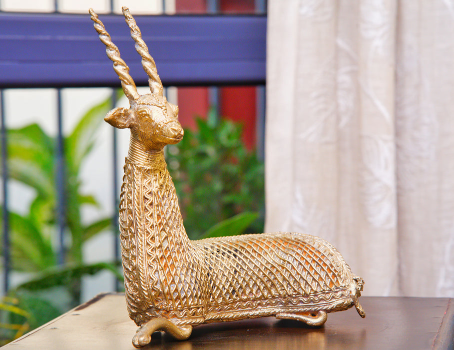 Authentic Dokra Deer From Odisha
