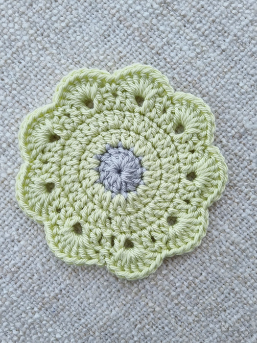 Lime Flower Coasters (set of 6)