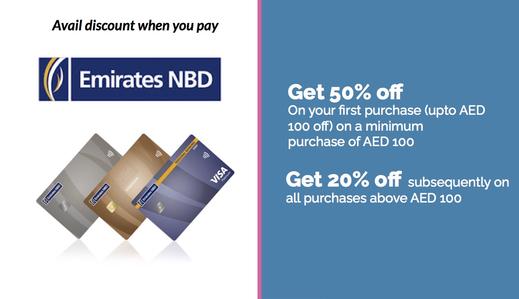 Attention ENBD customers! Now you can shop our Brands with Great Discounts!