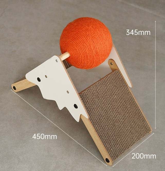Cat Teepee Scratcher: Purr-fectly Paired with a Fun Orange Ball