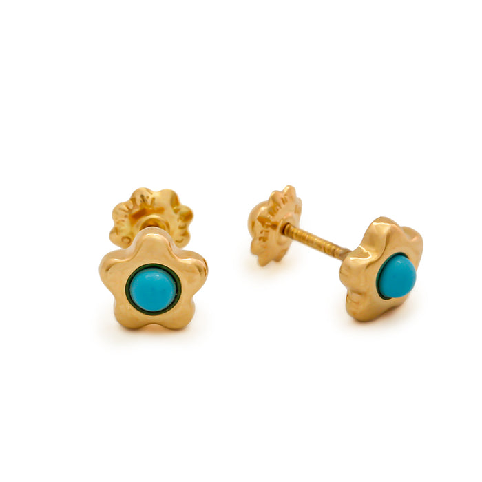 Turquoise Gold earrings