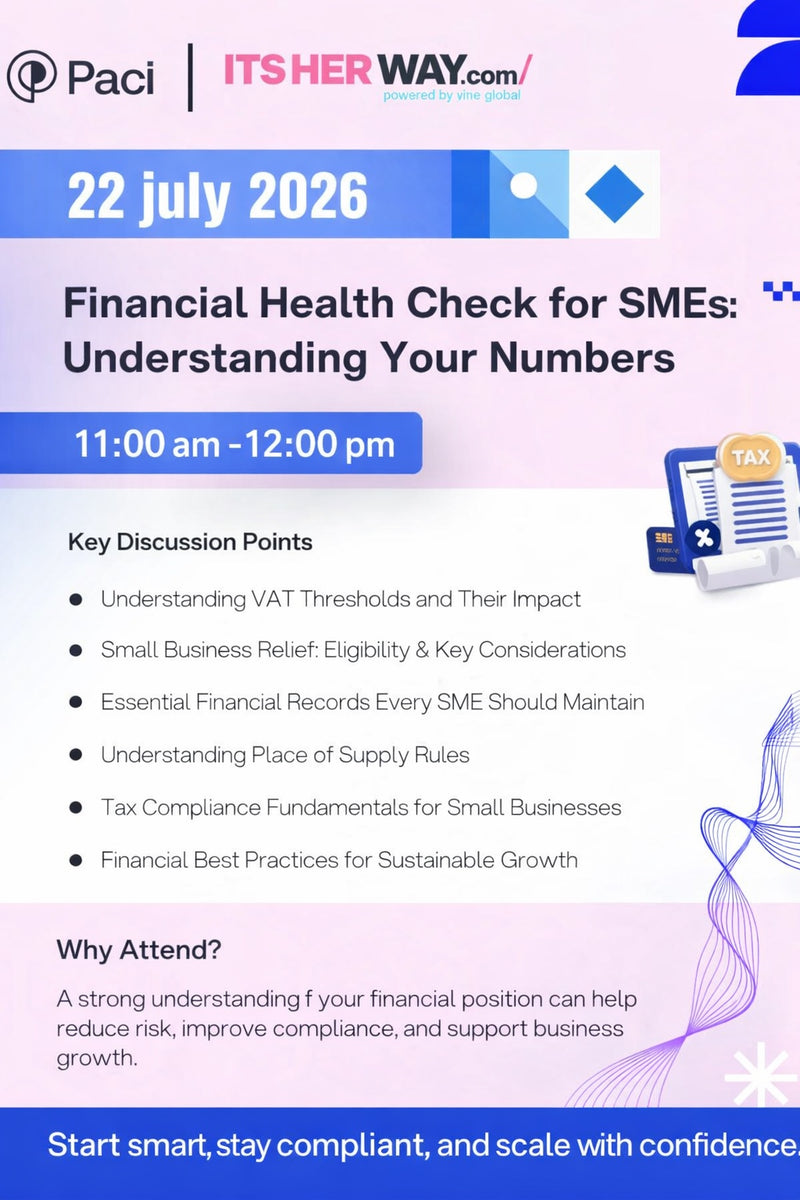Financial Health Check for SMEs: Understanding Your Numbers | 22 July 2026