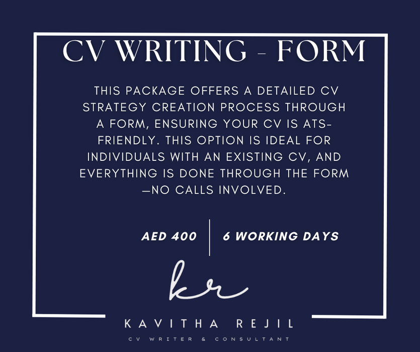 CV Writing - Form Service