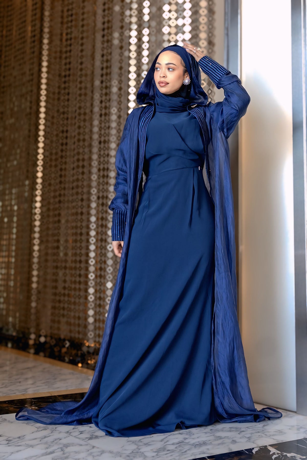 Mariam Pleated Dress | Flowy & Modest Style | Misendy — ItsHerWay.com