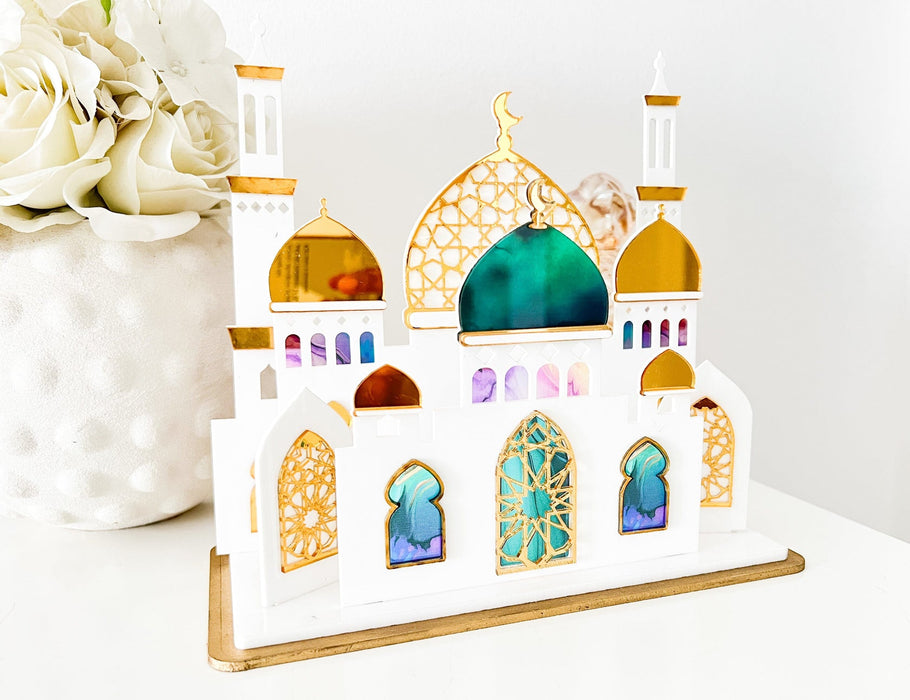 3D Mosque - Stained Glass Window Style