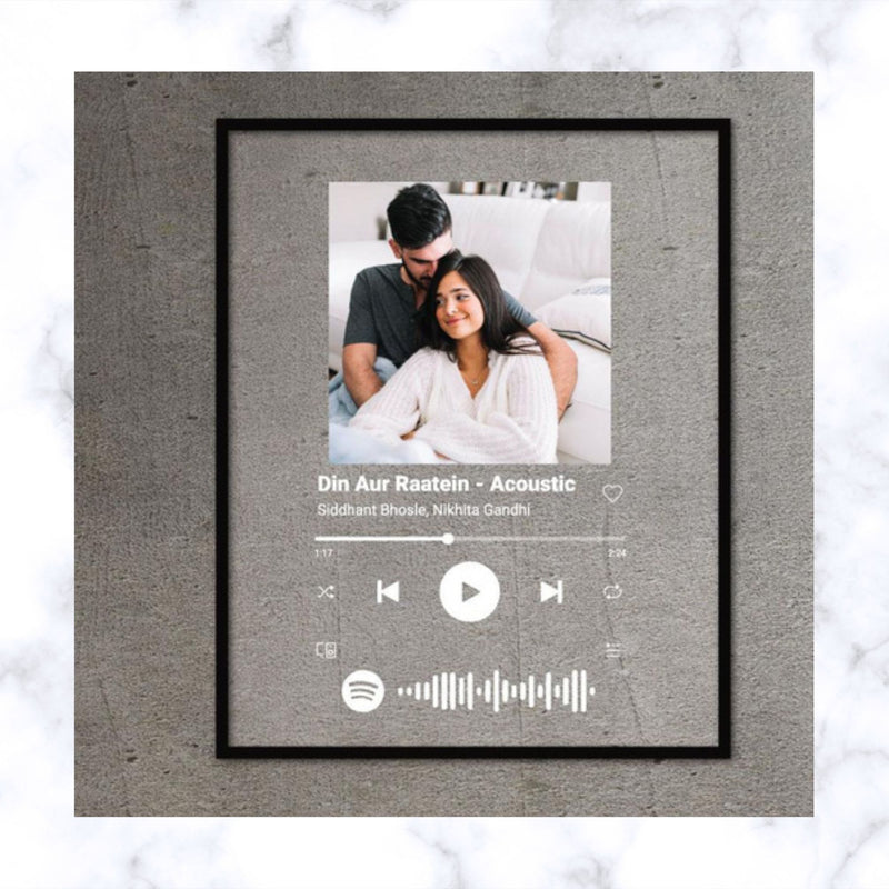 Customized Spotify Frame | Spotify Acrylic Plaque | Hanging Wall Display Frame
