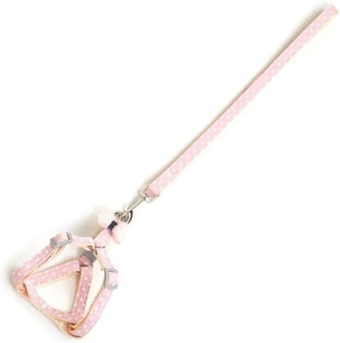 Polka Dot Realness Harness and Leash Set! (Green & Pink)