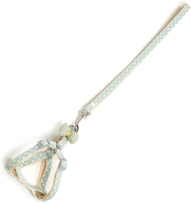 Polka Dot Realness Harness and Leash Set! (Green & Pink)