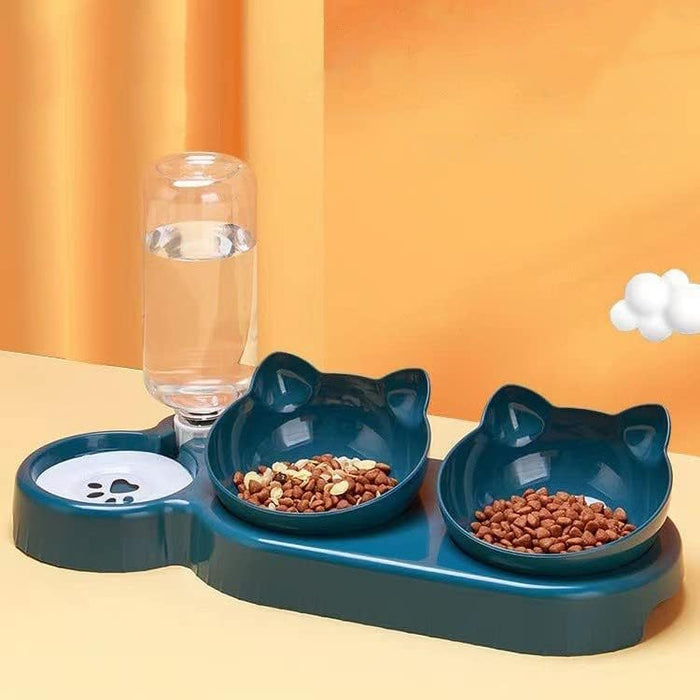 Whisker Wonderland: Innovative Triple Pet Bowl