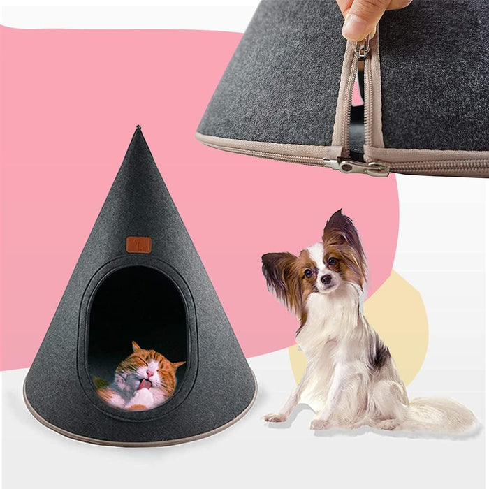 Chic Pet Haven: The Pet Retreat Teepee Tent (60 CM)