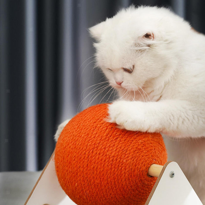 Cat Teepee Scratcher: Purr-fectly Paired with a Fun Orange Ball