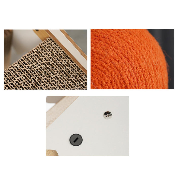 Cat Teepee Scratcher: Purr-fectly Paired with a Fun Orange Ball
