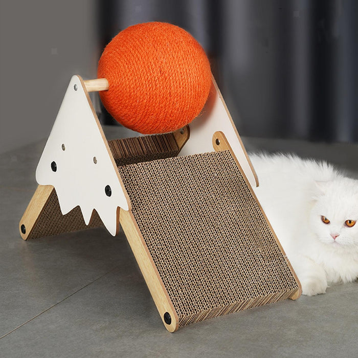 Cat Teepee Scratcher: Purr-fectly Paired with a Fun Orange Ball