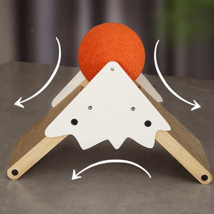 Cat Teepee Scratcher: Purr-fectly Paired with a Fun Orange Ball