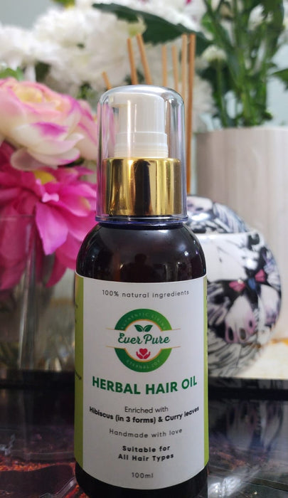 Everpure Hibiscus & Curry Leaves Herbal Hair Oil
