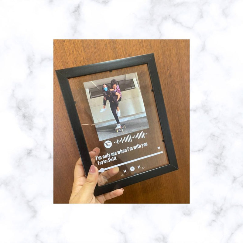 Customized Spotify Frame | Spotify Acrylic Plaque | Hanging Wall Display Frame