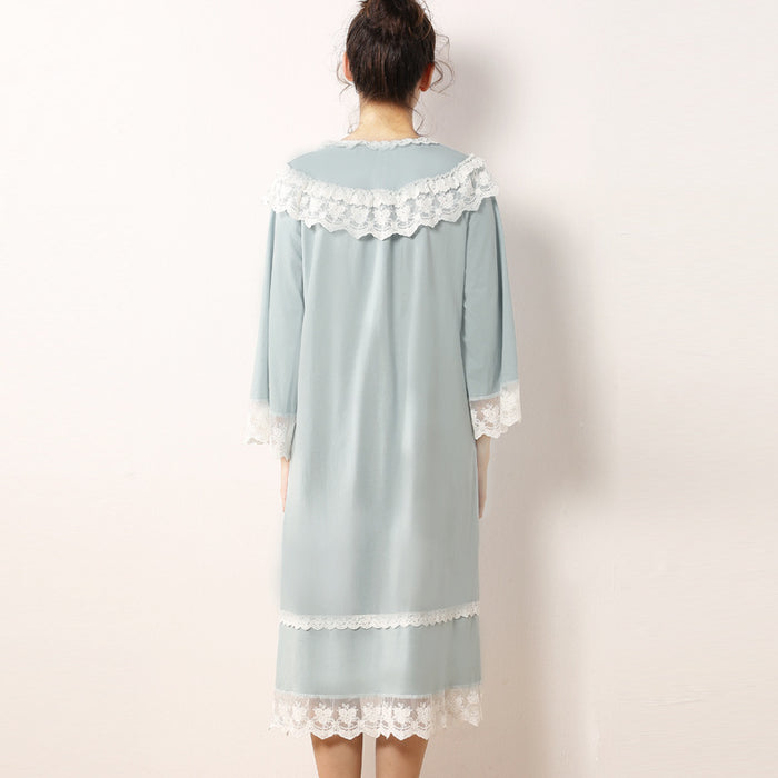 Greyish blue raffle dress