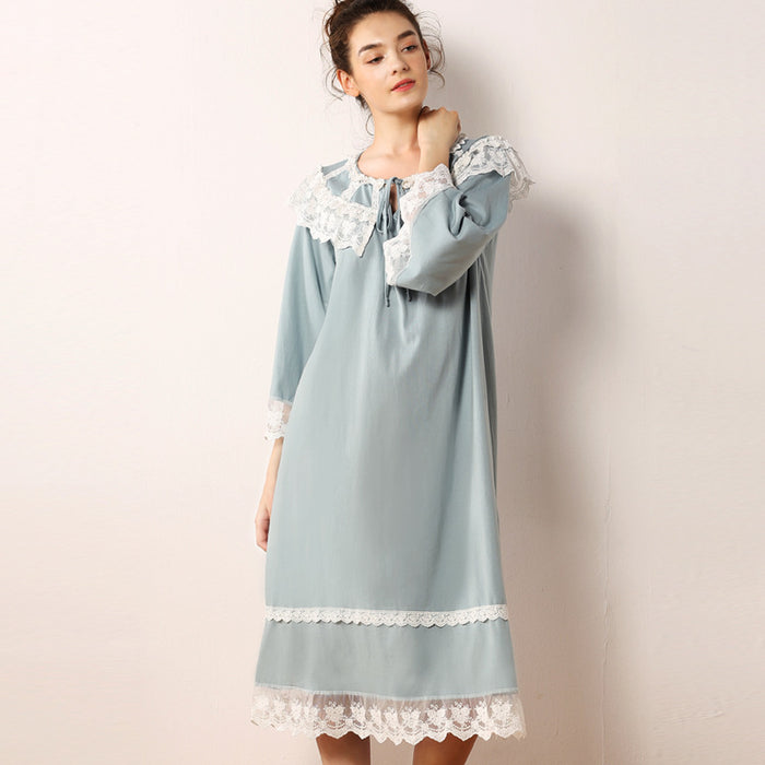 Greyish blue raffle dress