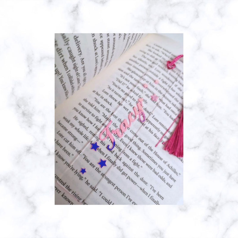Personalized Clear Acrylic Bookmark | Planner Bookmark | Journal Bookmark | Teachers Gift | Christmas Gift