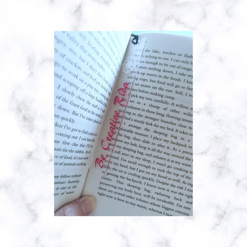 Personalized Clear Acrylic Bookmark | Planner Bookmark | Journal Bookmark | Teachers Gift | Christmas Gift