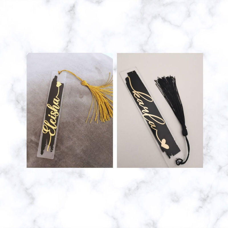 Personalized Clear Acrylic Bookmark | Planner Bookmark | Journal Bookmark | Teachers Gift | Christmas Gift