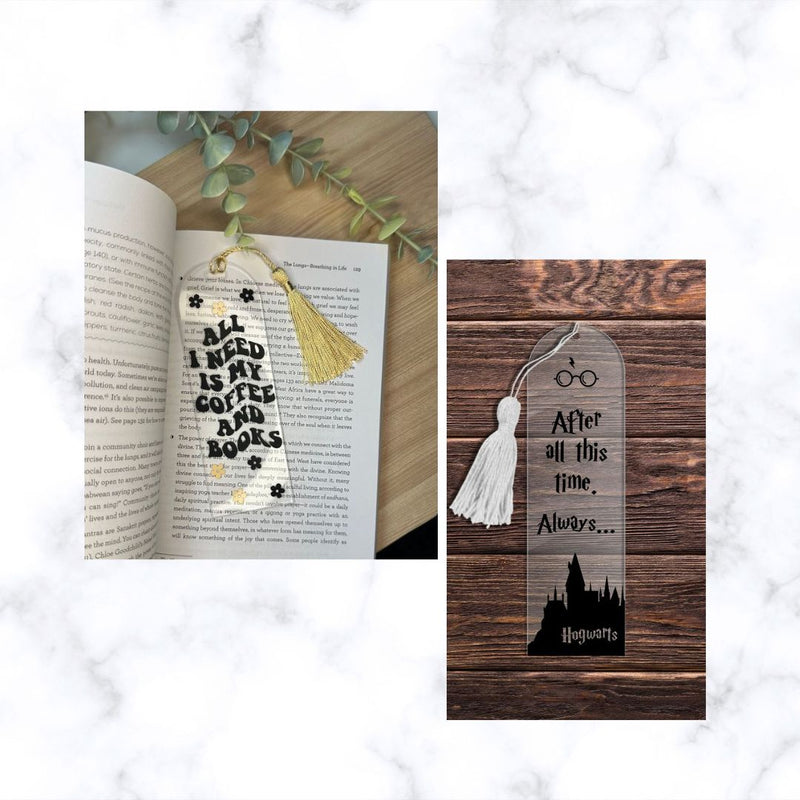 Personalized Clear Acrylic Bookmark | Planner Bookmark | Journal Bookmark | Teachers Gift | Christmas Gift