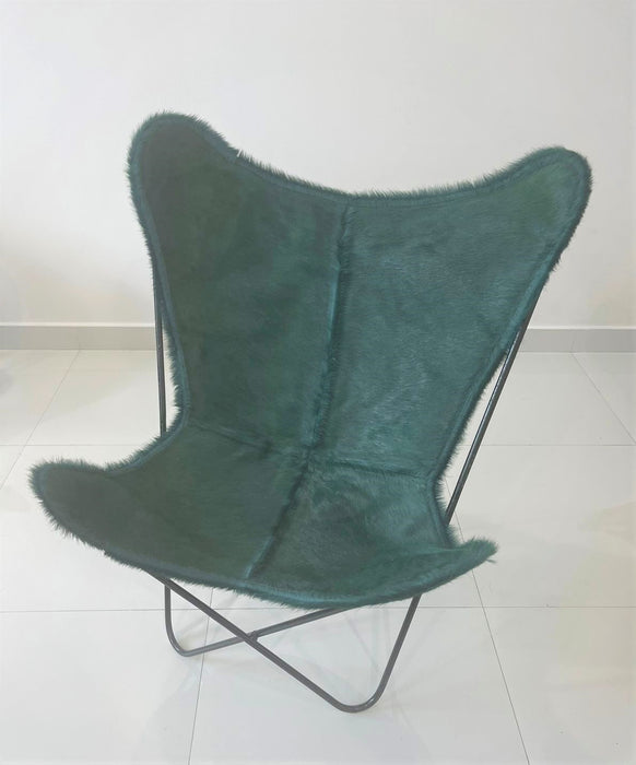 DEKOLAND Butterfly chair in Dyed Emerald