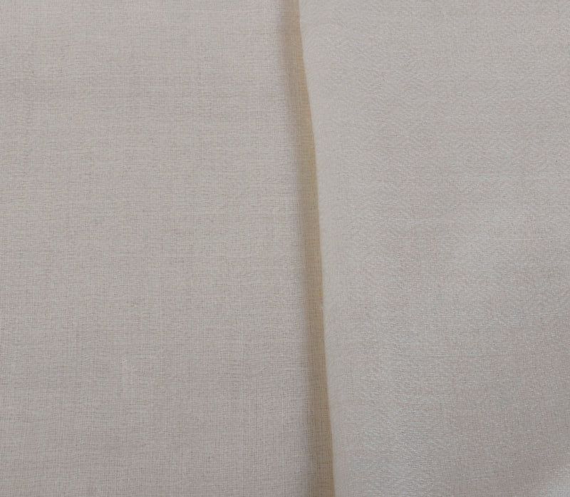 Cream Pure Pashmina Stole - Unisex