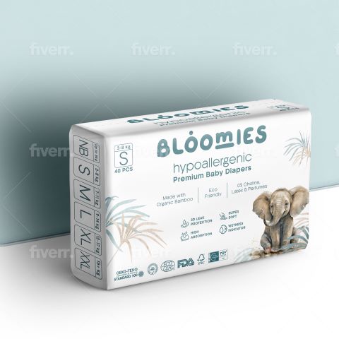 Bloomies Baby Diapers - Size 2 (Baby 3-8kg)