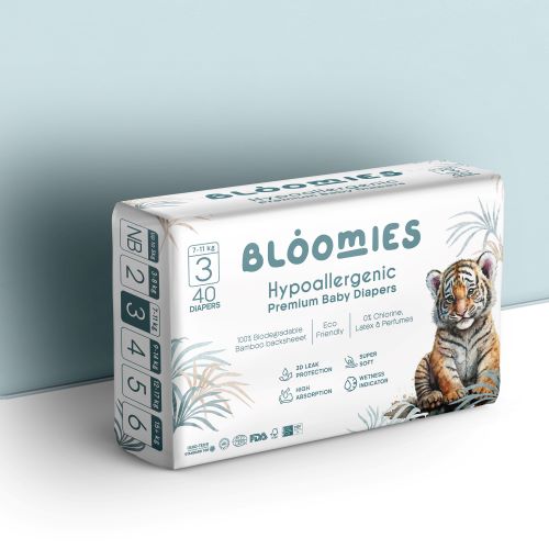 Bloomies Baby Diapers - Size 3 (Baby 6-11kg)