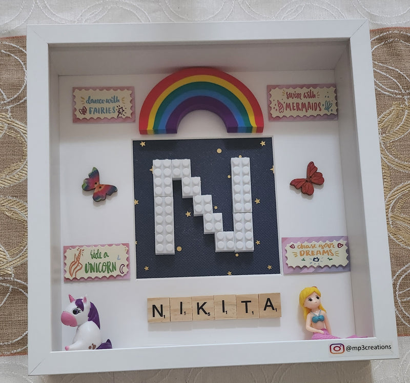 GIRL ROOM DÉCOR SCRABBLE TILE ART FRAME 03