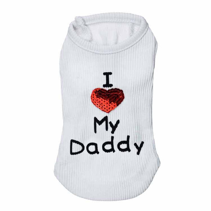 I love my Mommy/Daddy Pet Apparel