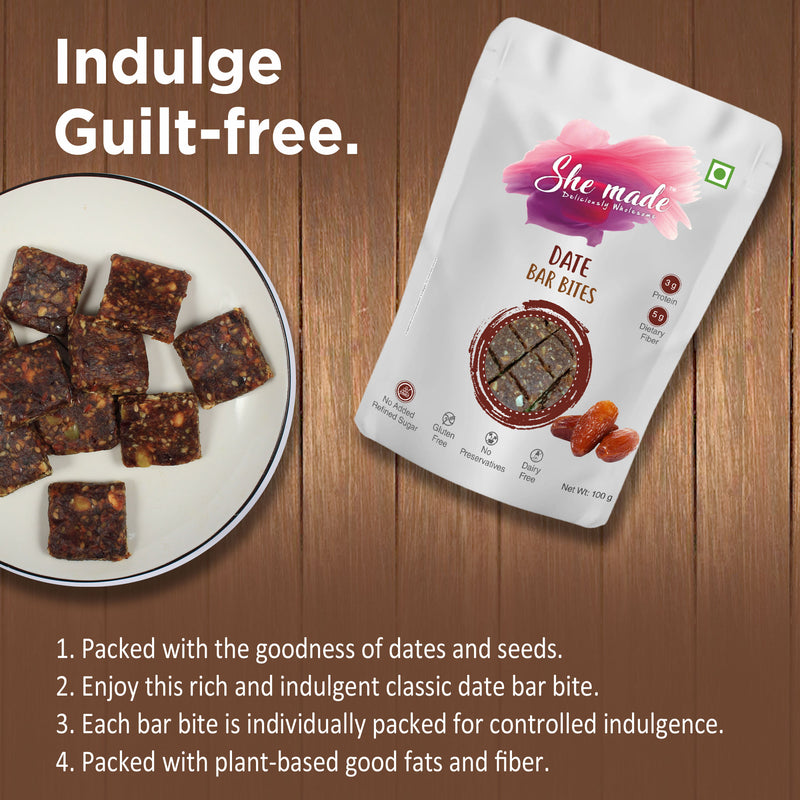 She Made Date Bar Bites  100g