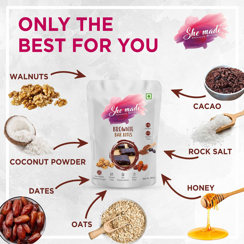 She Made Brownie Bar Bites 100g