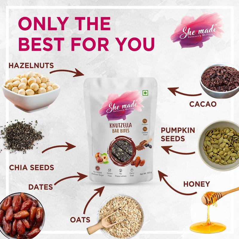 She Made Knutzella Bar Bites 100g