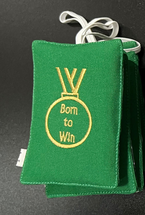 Luggage Tag Born to Win Green
