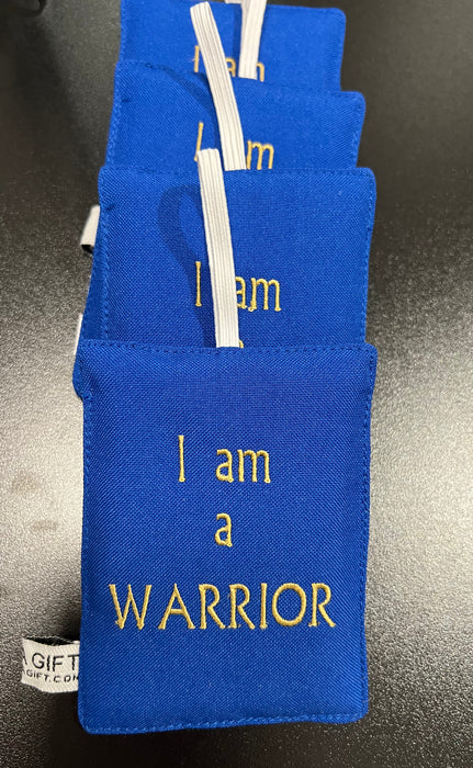 Luggage Tag I am warrior Blue
