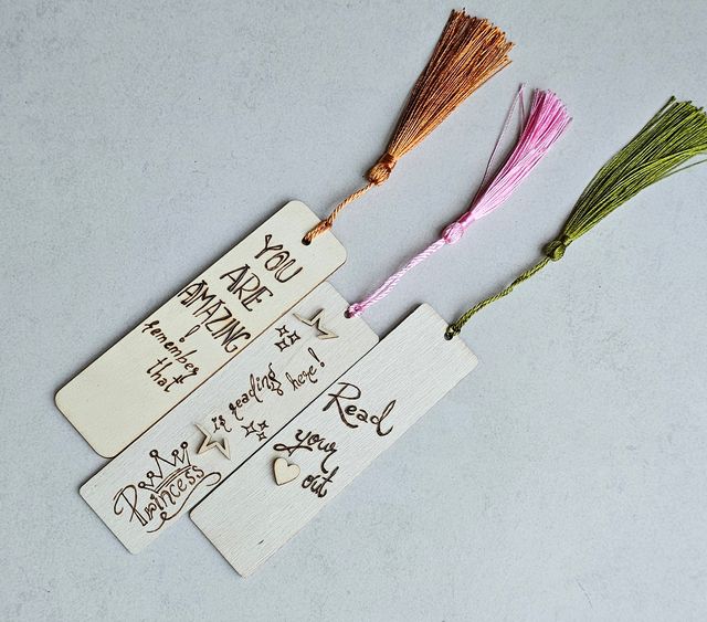 Sentiments in Wood (Bookmarks)