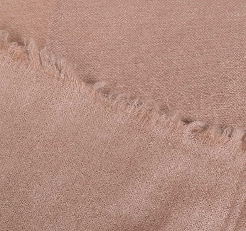 Pastel Brown Pure Pashmina Stole - Unisex