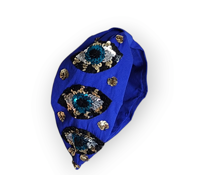 Evil Eye Handmade Headband  - Style Bazaar