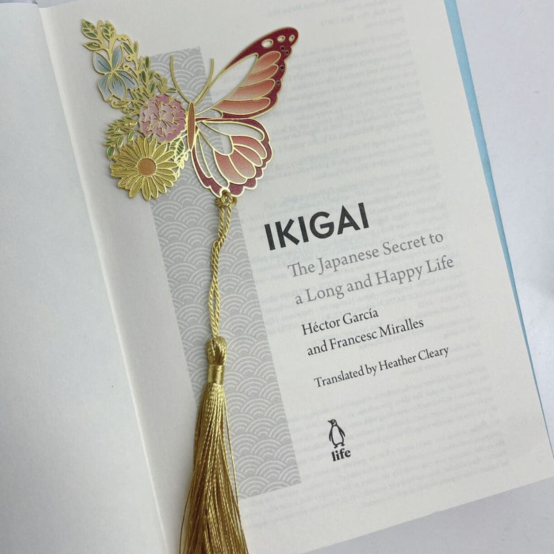 Butterfly-Shaped Bookmarks with Floral Accents by ItsHerWay