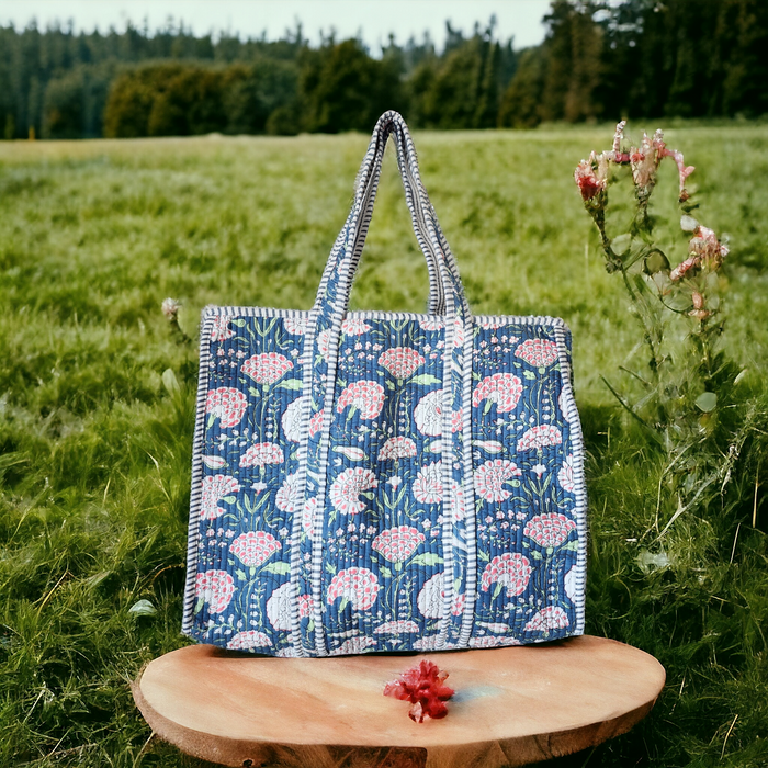 Sustainable Cotton Multicolored Tote Bag
