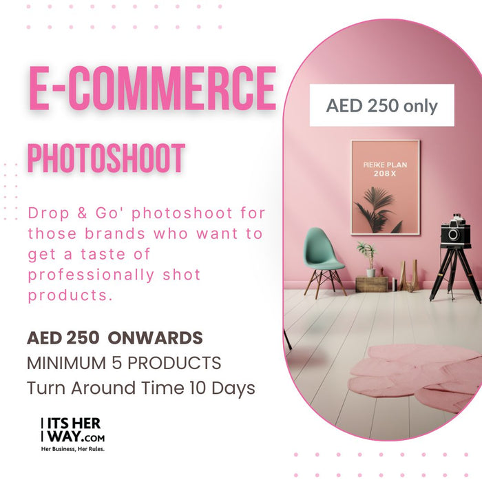 Professional Product Photoshoot for ItsHerWay Members - 15th - 17th May 2024