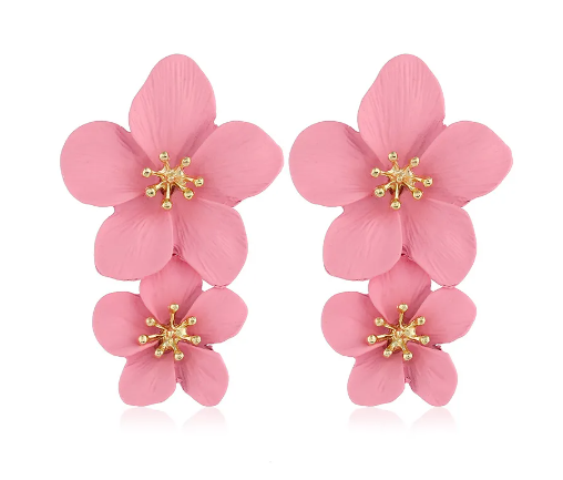 Double layer Flower Earrings