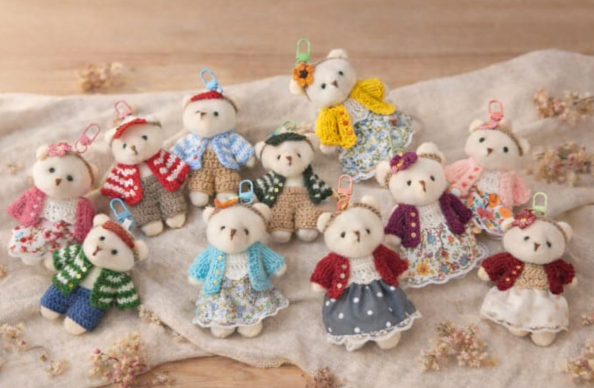 Adorable Handcrafted Crochet Teddy Bear with Removable Dress