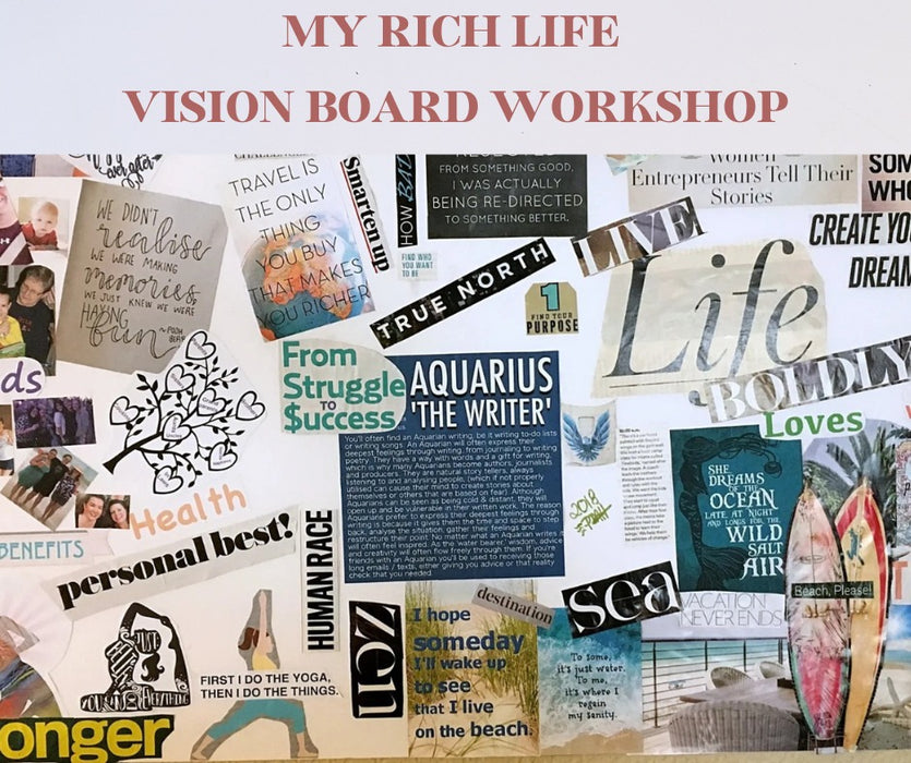Rich Life Vision Board Workshop