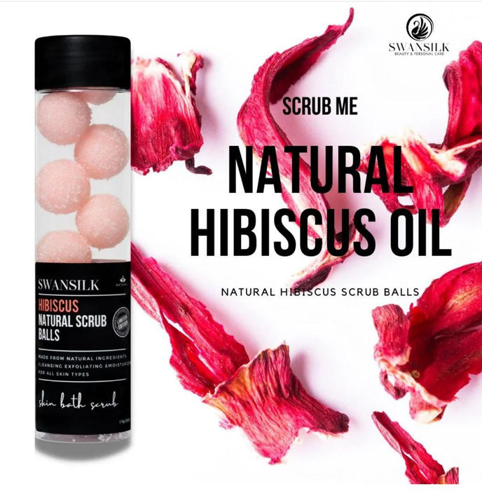 Hibiscus Natural Scrub Balls