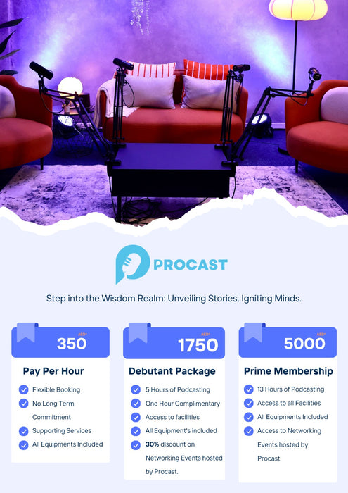 Procast - Hire A Podcast Studio In Dubai