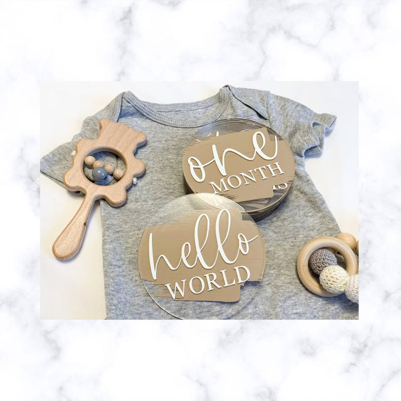 Signature Acrylic Baby Milestone Collection